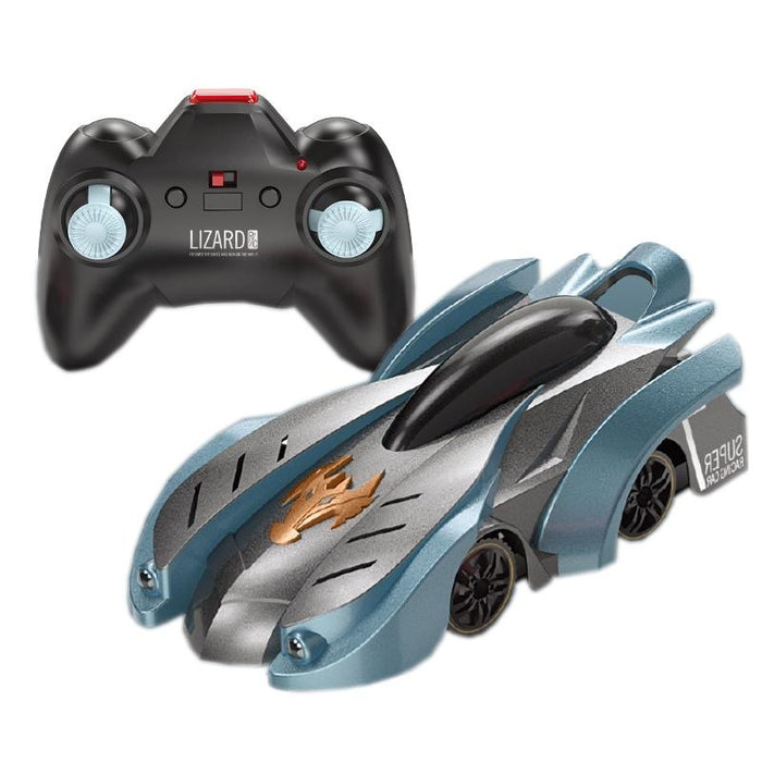 Electric Remote Control Wall Climbing Car for Kids - Mini Toy - Red Flame Handle Rc Edition