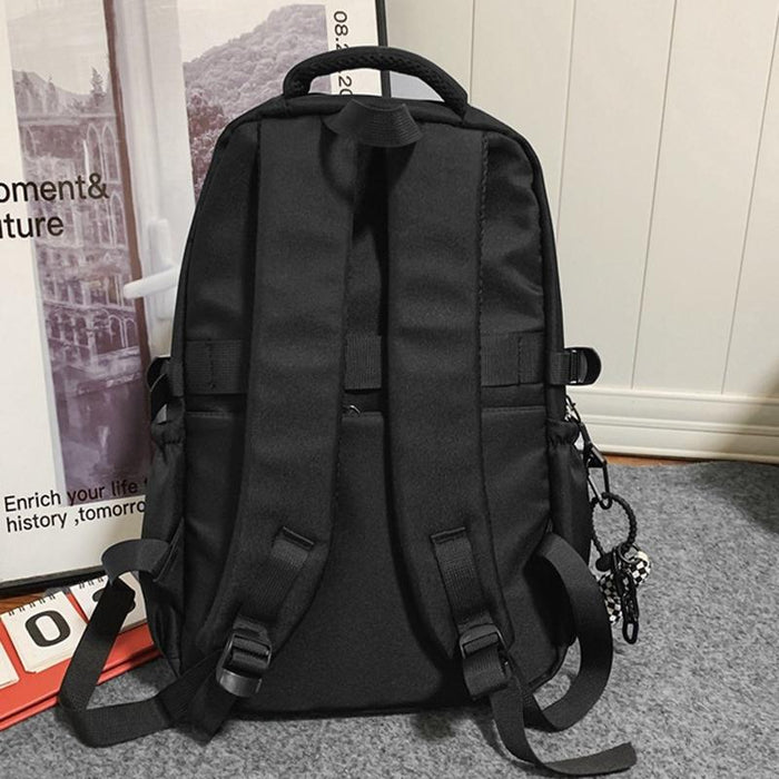 Simple Oxford Cloth Travel Backpack For Students 45 X 31 X 18Cm - White