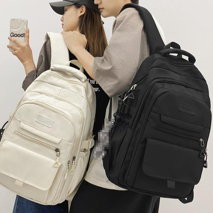 Simple Oxford Cloth Travel Backpack For Students 45 X 31 X 18Cm - White