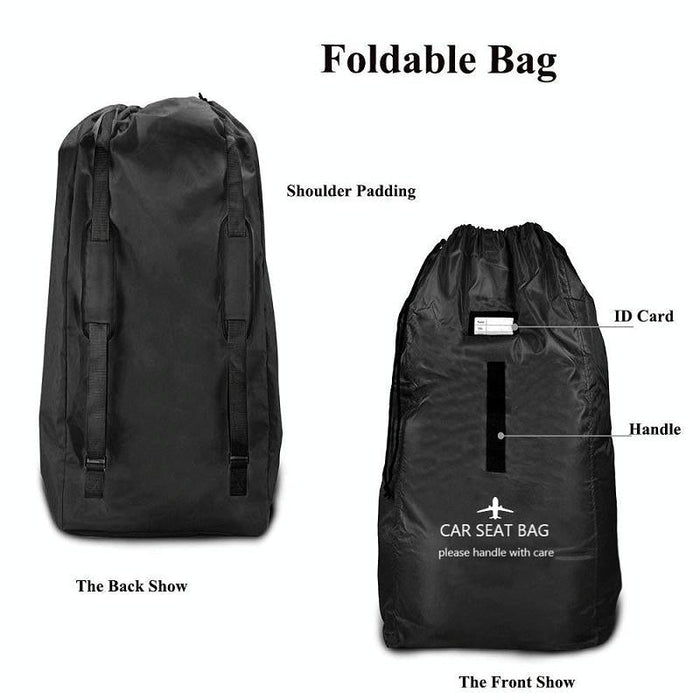Travel Bag for Car Seat Stroller Wheelchair Storage - Black