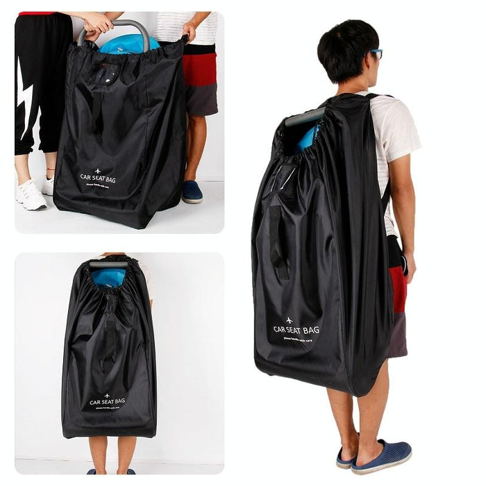Travel Bag for Car Seat Stroller Wheelchair Storage - Black