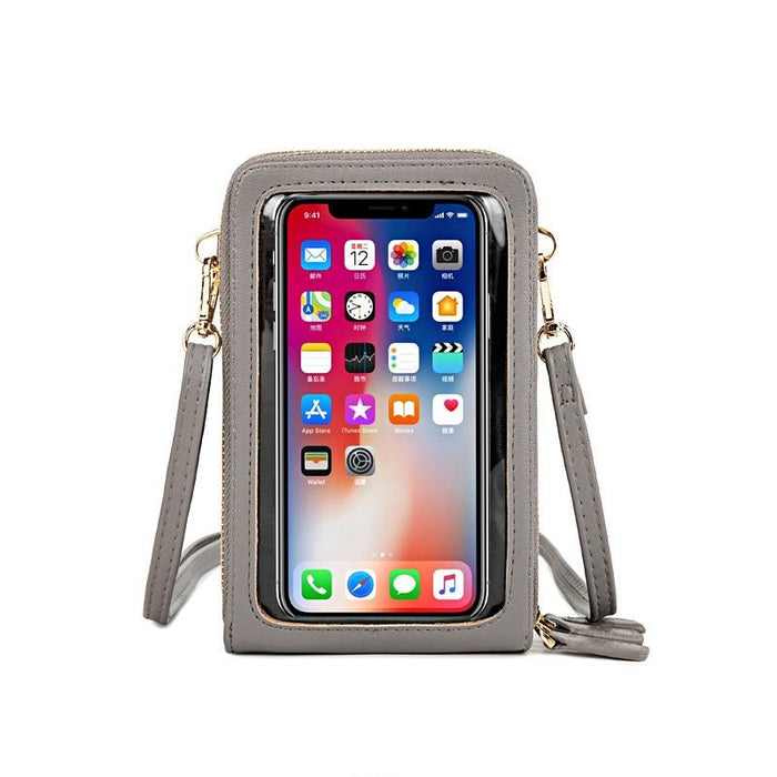 Multifunctional Touch Screen Phone Bag - Yellow