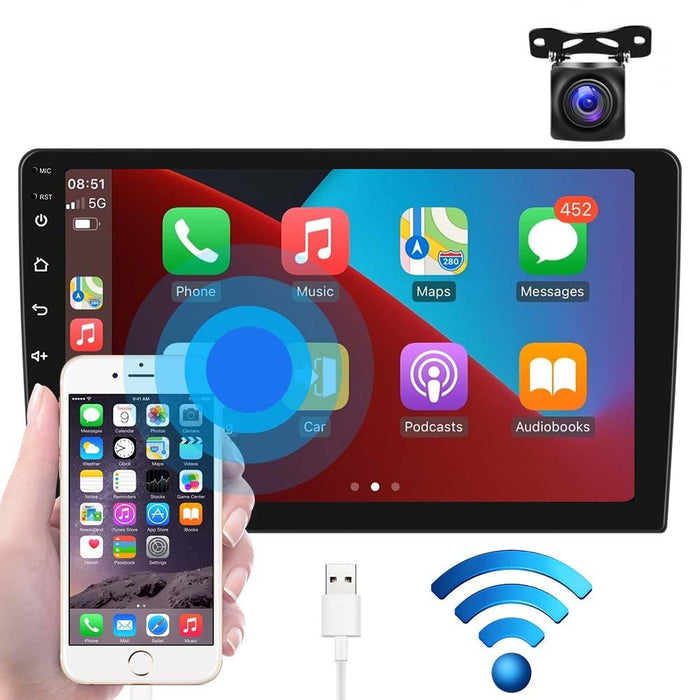 Universal Dual-Spindle Car Navigator With Central Control Screen - Standard + Ahd Camera