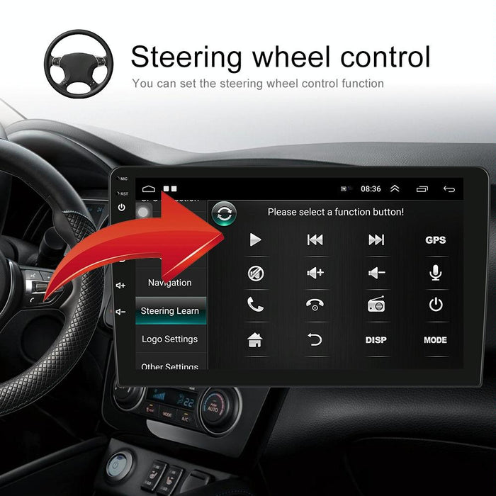 Universal Dual-Spindle Car Navigator With Central Control Screen - Standard + Ahd Camera