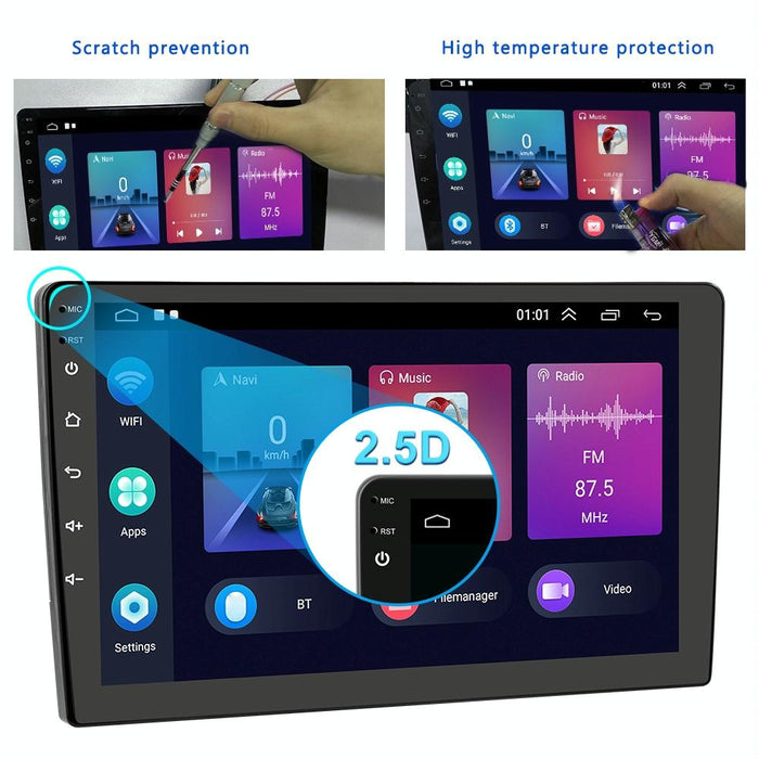 Universal Dual-Spindle Car Navigator With Central Control Screen - Standard + Ahd Camera