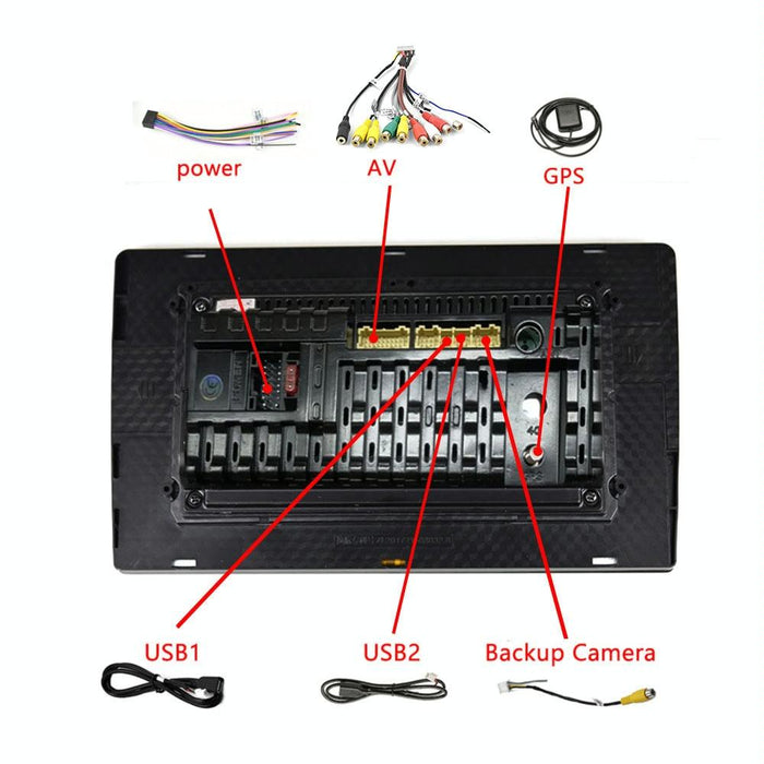 Universal Dual-Spindle Car Navigator With Central Control Screen - Standard + Ahd Camera
