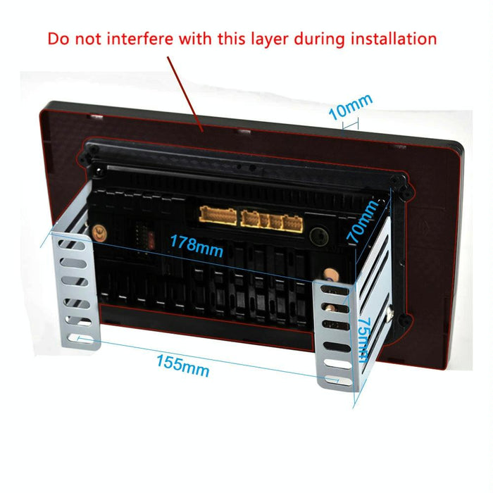 Universal Dual-Spindle Car Navigator With Central Control Screen - Standard + Ahd Camera