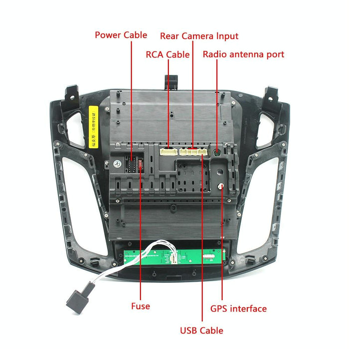 9.7 Inch Android Car Integrated Machine For Ford Focus - Standard + 4 Light Camera 2 + 64G