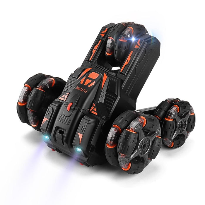 360-Degree Swing Arm Rc Car - Double Control 2.4G Multifunctional Five-Wheeled