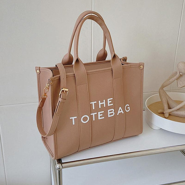 Stylish Pu Leather Crossbody Tote For Women - Small Brown
