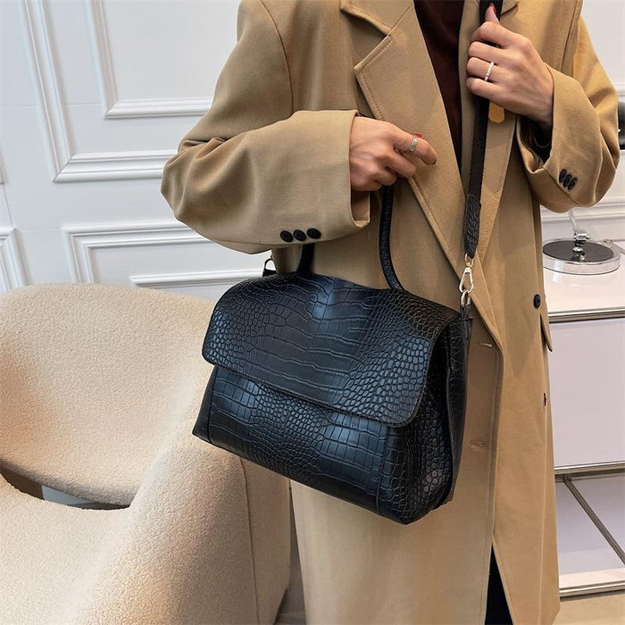Stylish Winter Crossbody Tote For Women - Brown