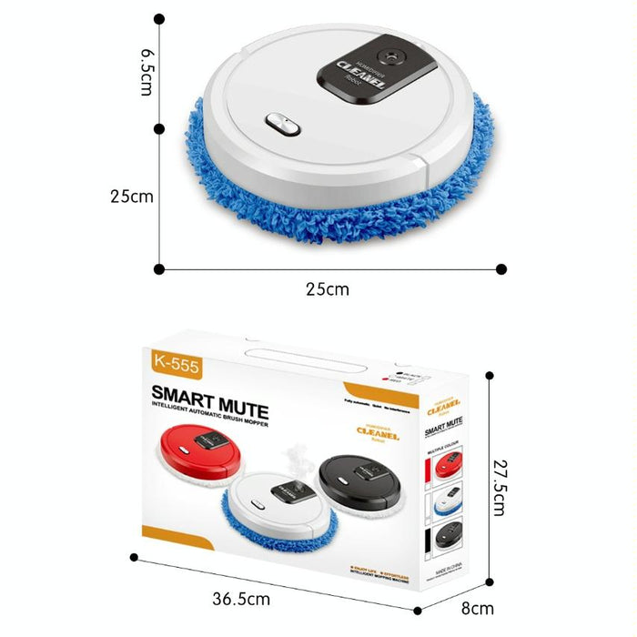 Smart Mopping Robot with Humidifier & Aroma Diffuser - Red