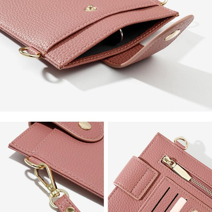 Stylish Thin Messenger Bag For Women - Black