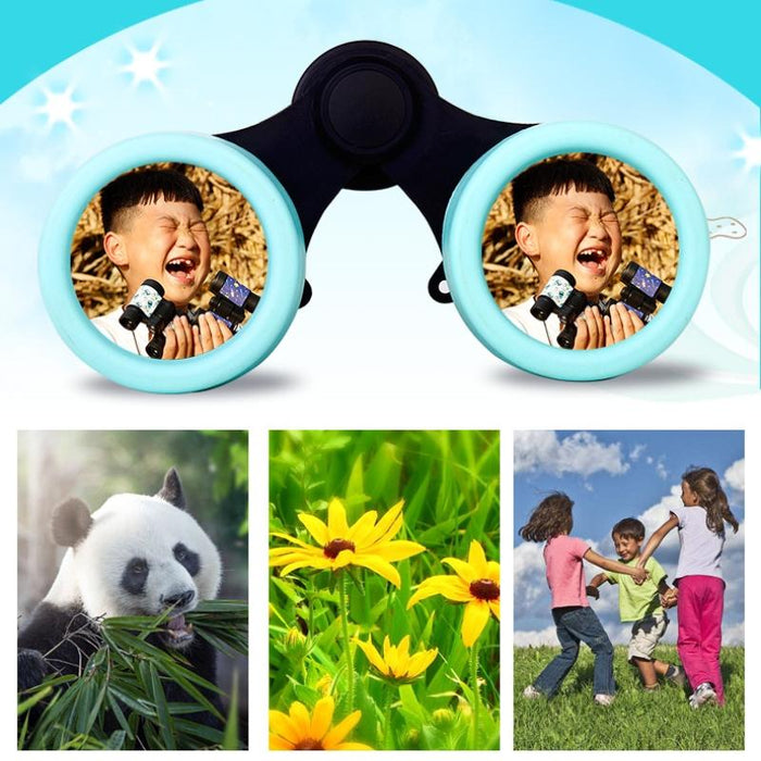 Children's Bird Watching Binoculars - 4x30 Perfect Gift - Rain Season Red