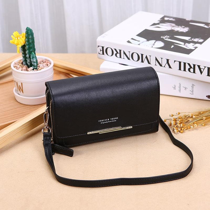 Large Capacity Multi Function Women Wallet - Black