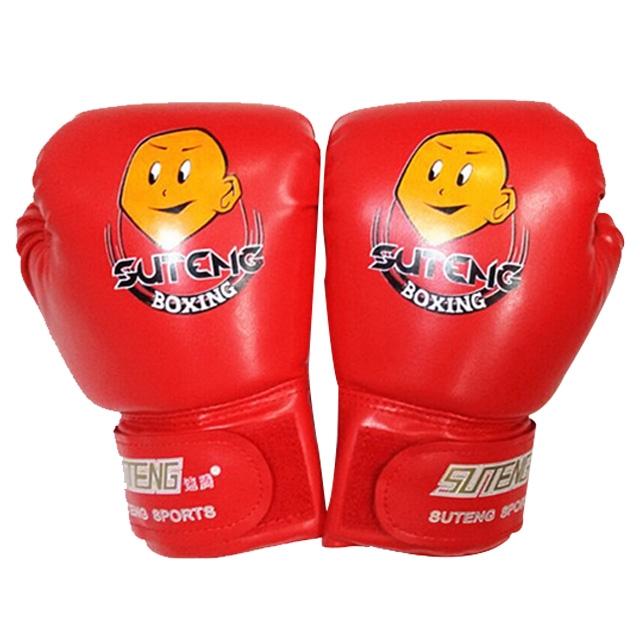 Children'S Cartoon Boxing Gloves - Pu Leather - Cartoon Dark Blue