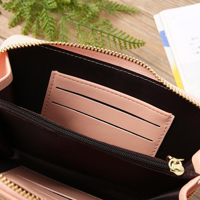 Floral Multi Card Crossbody Bag For Women - Jujube
