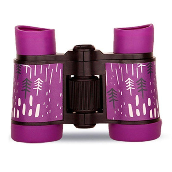 Children's Bird Watching Binoculars - 4x30 Perfect Gift - Rain Season Pink