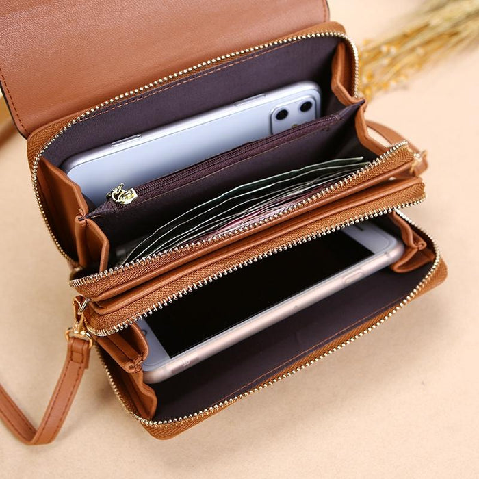 Large Capacity Multi Function Women Wallet - Gray