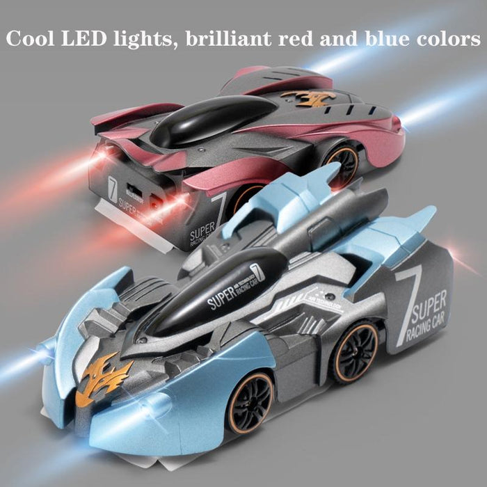 Electric Remote Control Wall Climbing Car for Kids - Mini Toy - Blue Break Watch Rc Edition