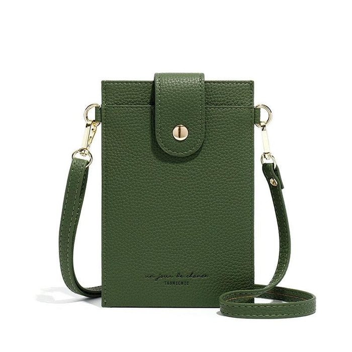Stylish Thin Messenger Bag For Women - Gray