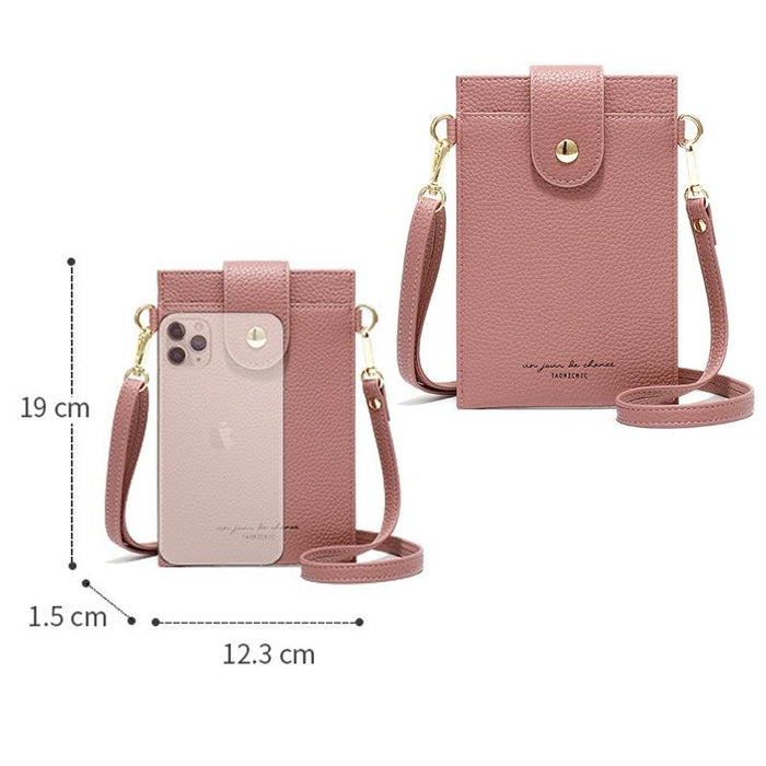 Stylish Thin Messenger Bag For Women - Gray