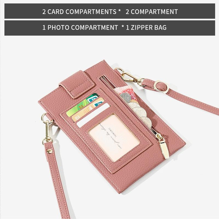 Stylish Thin Messenger Bag For Women - Gray