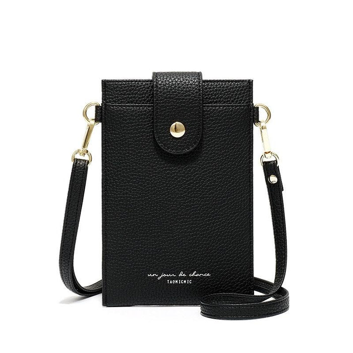 Stylish Thin Messenger Bag For Women - Gray