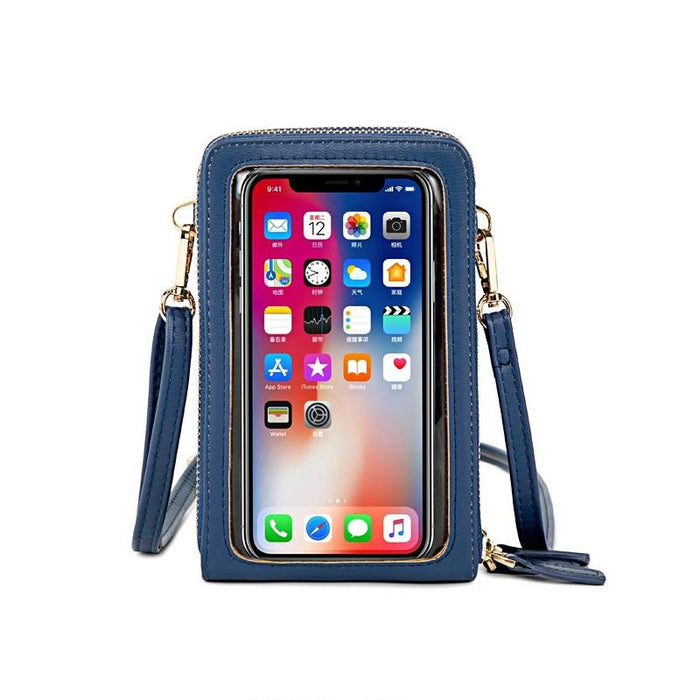 Multifunctional Touch Screen Phone Bag - Light Green