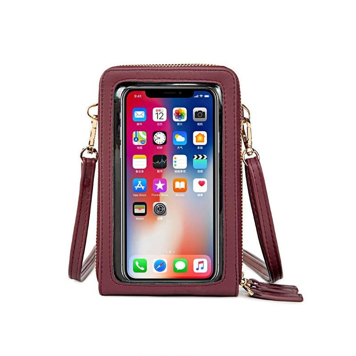 Multifunctional Touch Screen Phone Bag - Light Green