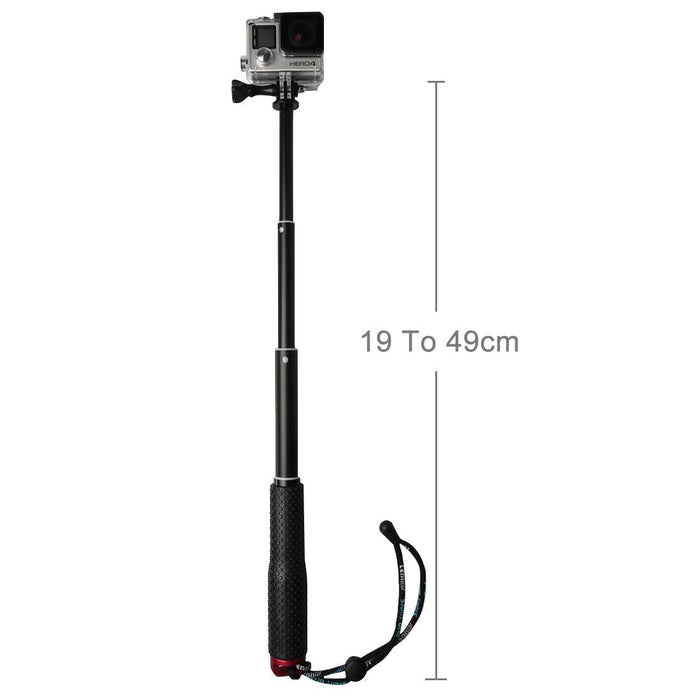 Extendable Monopod for Action Cameras - 49cm - Green