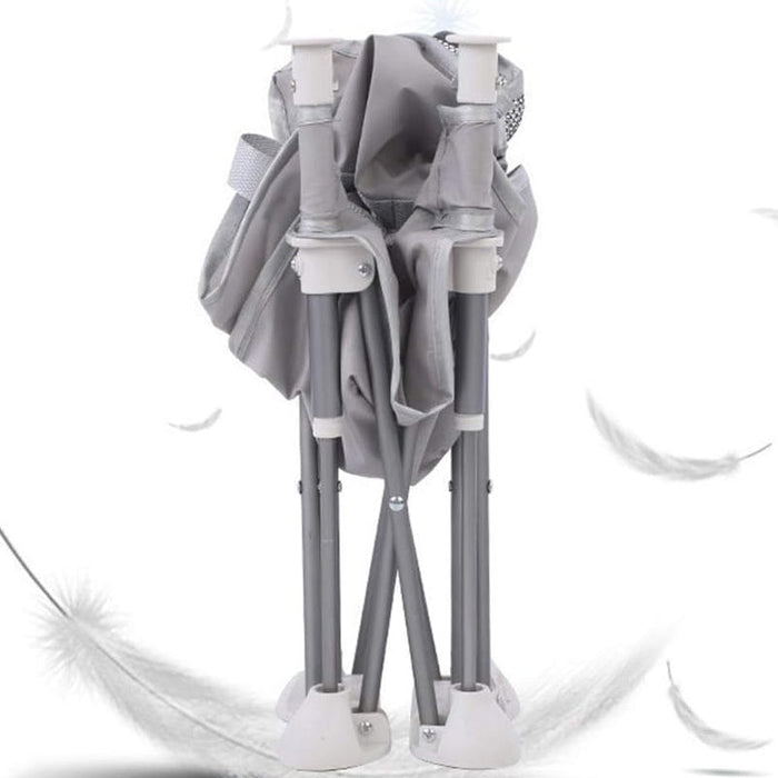 Vibe Geeks Foldable Camping and Dining Chair Outdoor Booster Seat for Toddlers - Grey