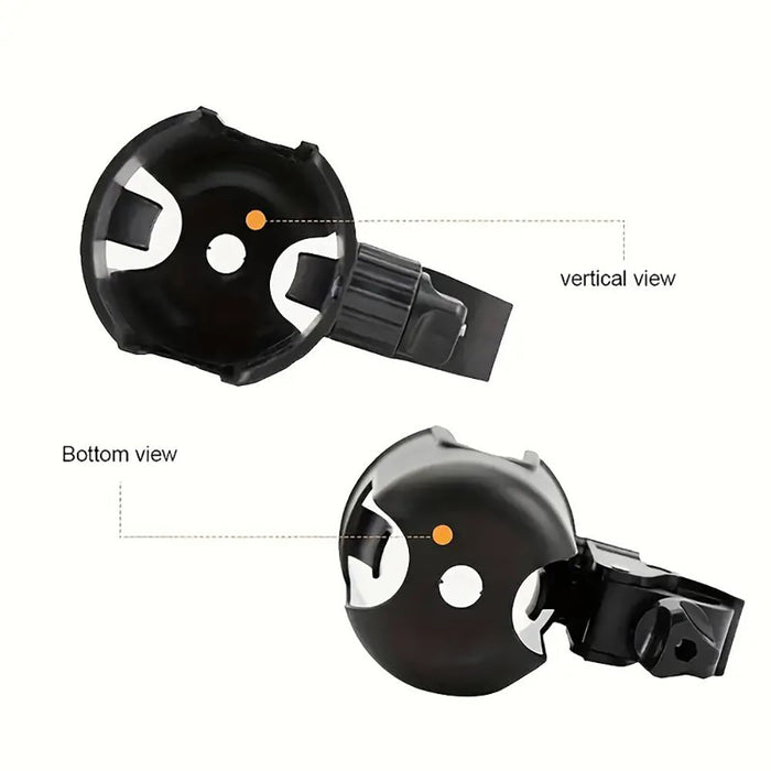 Vibe Geeks Convenient 2-in-1 Stroller Cup and Phone Holder for On-the-go Parenting - Black