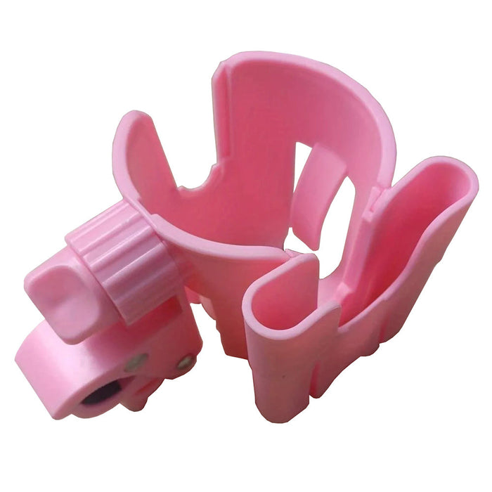 Vibe Geeks Convenient 2-in-1 Stroller Cup and Phone Holder for On-the-go Parenting - Pink