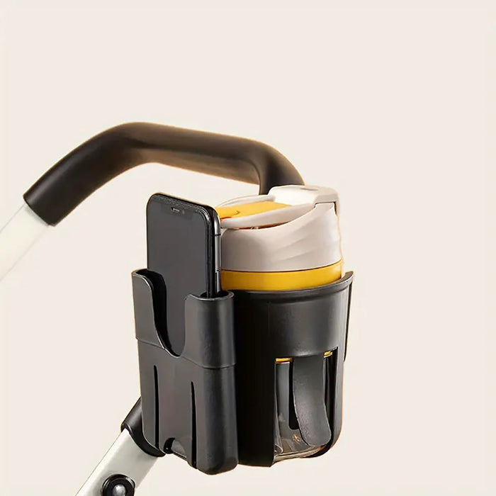 Vibe Geeks Convenient 2-in-1 Stroller Cup and Phone Holder for On-the-go Parenting - Pink