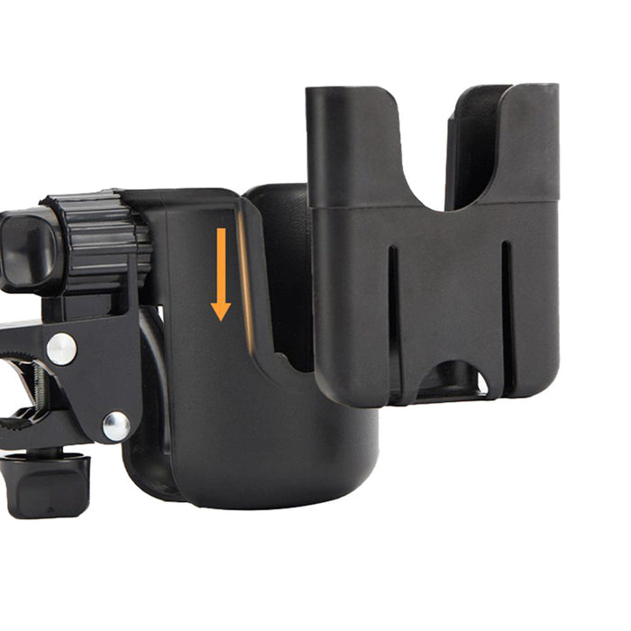 Vibe Geeks Convenient 2-in-1 Stroller Cup and Phone Holder for On-the-go Parenting - Pink