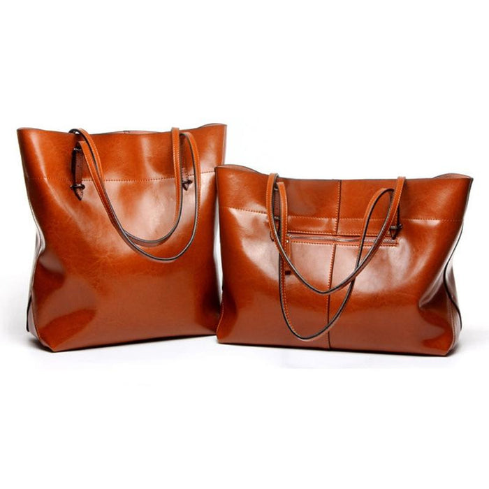 Stylish Shoulder Tote For Women - Retro Black