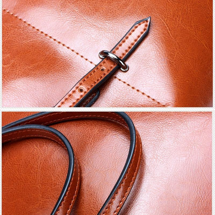 Stylish Shoulder Tote For Women - Retro Black
