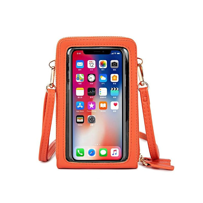 Multifunctional Touch Screen Phone Bag - Red