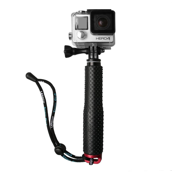 Extendable Monopod for Action Cameras - 49cm - Red