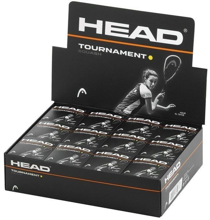 HEAD Tournament Squash Ball Advanced Training Competition Bulk Dozen - 12 Balls