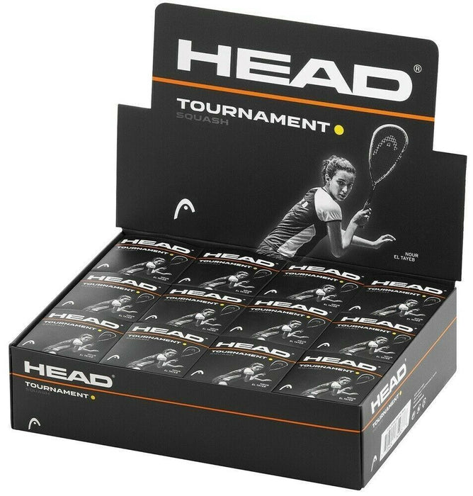 HEAD Tournament Squash Ball Advanced Training Competition Bulk Dozen - 12 Balls