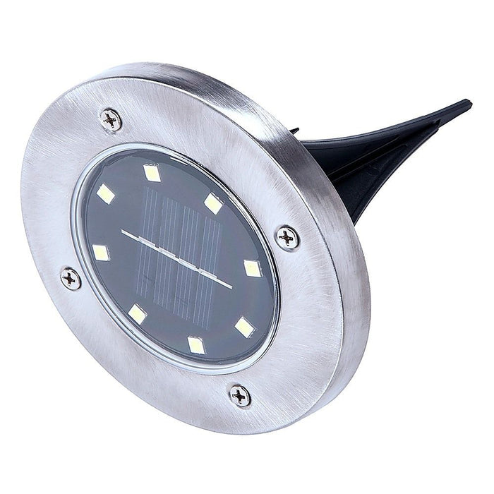 12x Solar Powered LED Buried Inground Recessed Light Garden Outdoor Deck Path