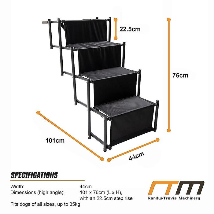 Folding Pet Dog Car Boot Access Steps Ladder Stairs Strong Lightweight