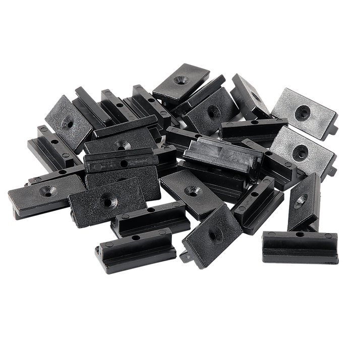 100 Composite Decking Hidden Fixing Fasteners Plastic T Clips & Screws