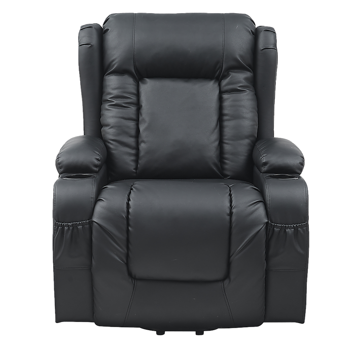 Lift Heated Leather Recliner Electric Massage Chair with USB port