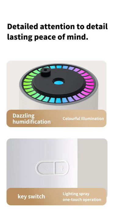 Pink Starry Sky Projection Humidifier – USB Ultrasonic Car and Home Air Humidifier, Mist Diffuser for Hydration