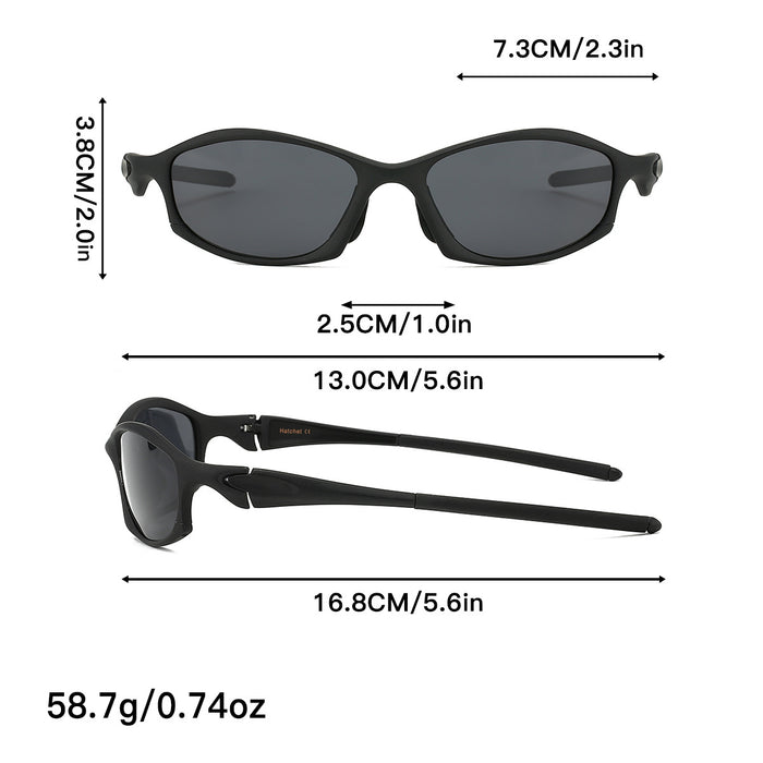 Silver Lens Stylish Sports Sunglasses with UV Protection, for Outdoor Activities