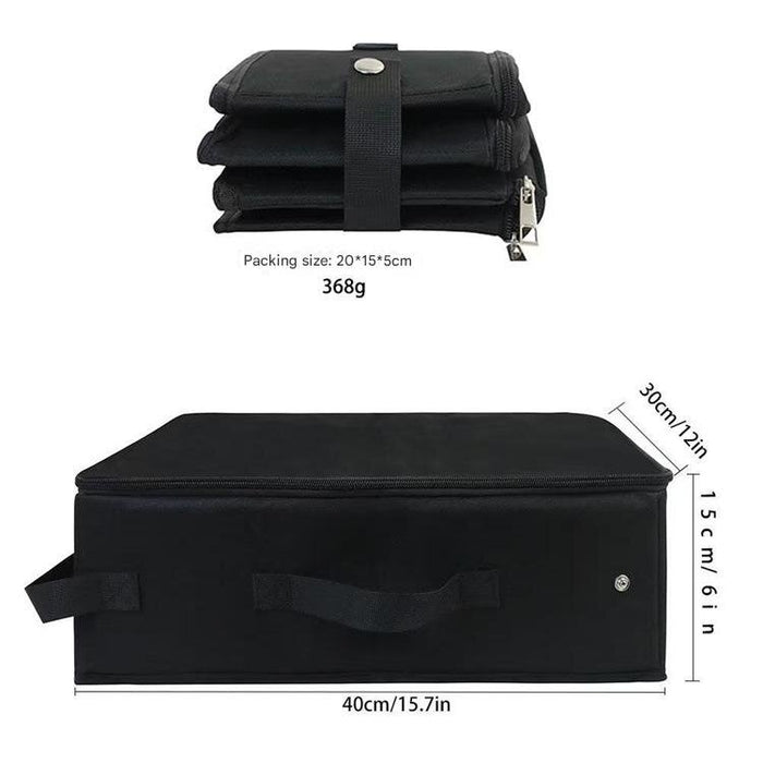 Light gray Portable Foldable Cat Litter Box - Waterproof Travel Litter Pan for Cats
