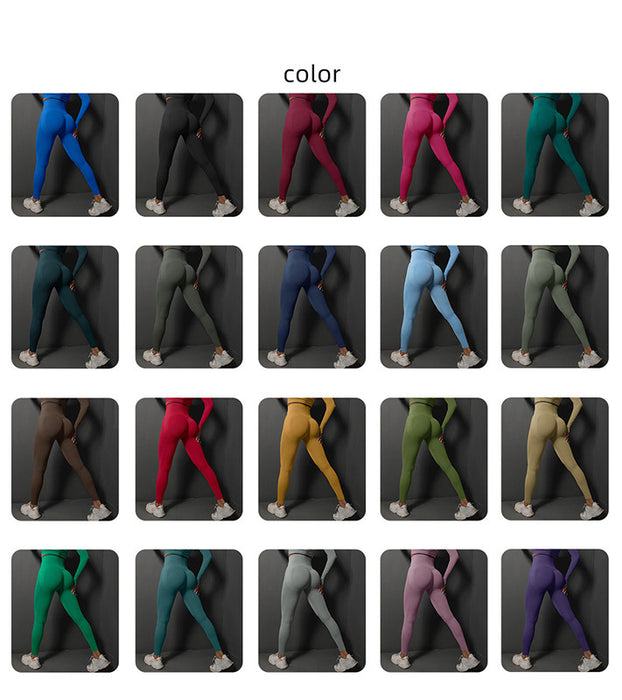 Size M Bright Green Seamless High-Waisted Yoga Pants for Women - Lift Workout Leggings for Running, Gym, and Fitness